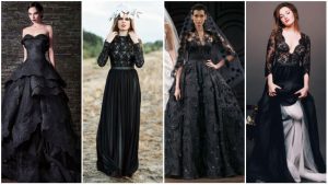 Vestidos de casamento gótico preto
